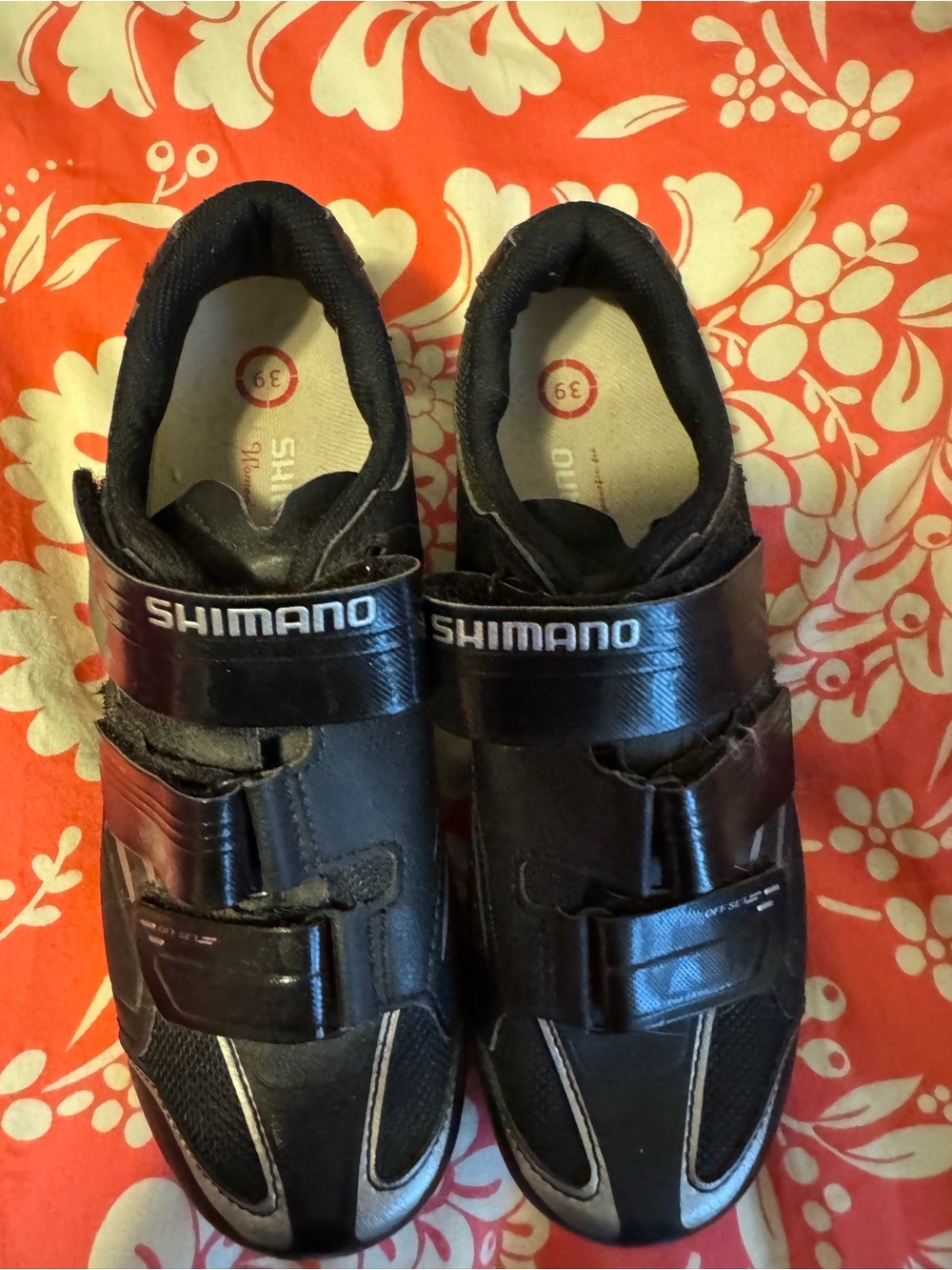 Shimano Black and Silver woman’s Athletic Cycling Shoes